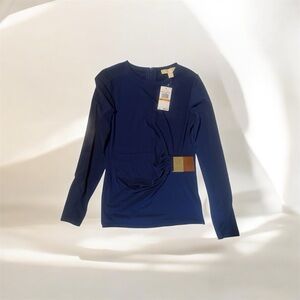 Michael Kors Royal Blue Long Sleeve Top